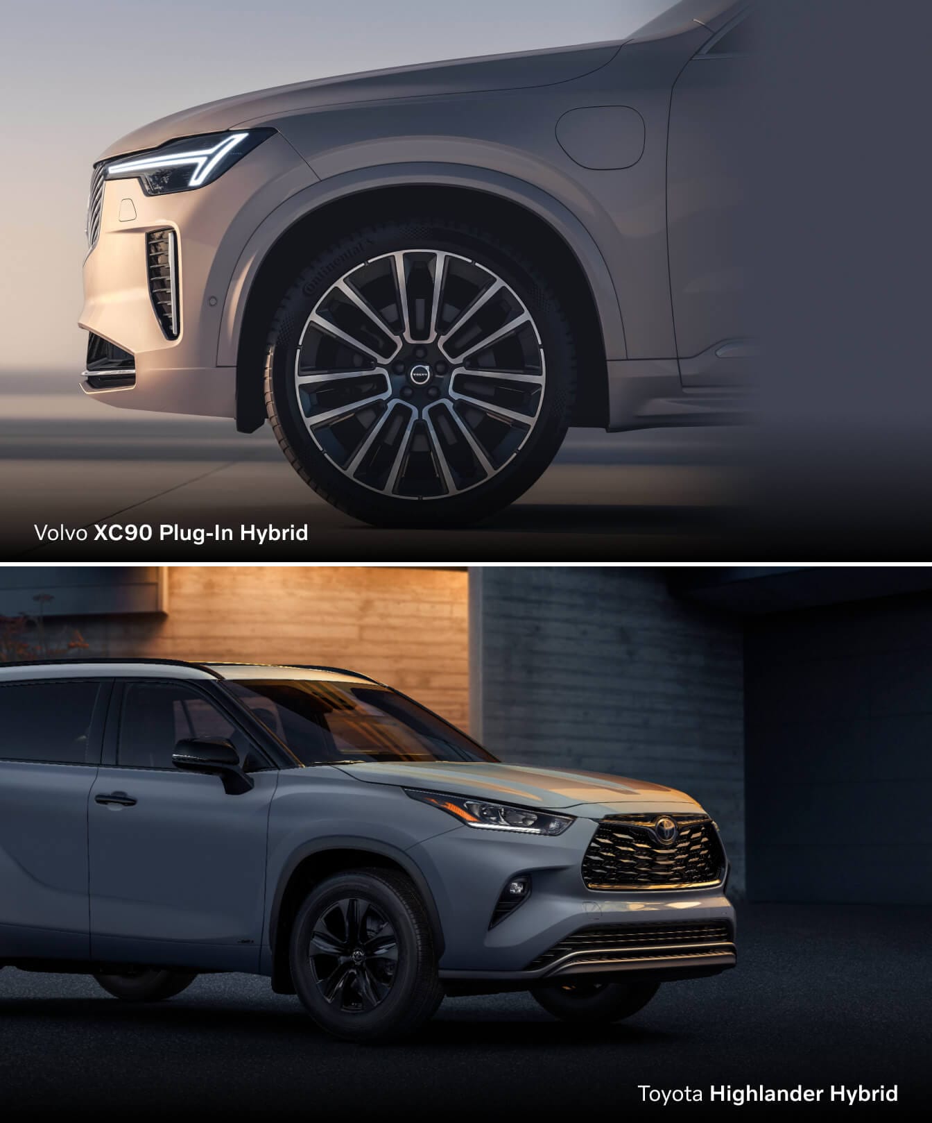 Volvo XC90 Plug-In Hybrid vs. Toyota Highlander Hybrid