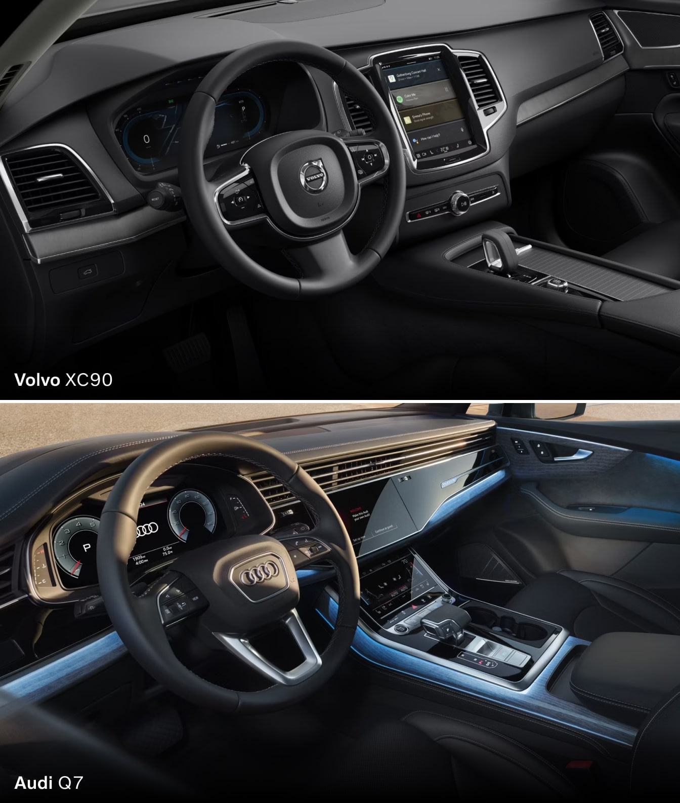 2025 Volvo XC90 vs. 2025 Audi Q7 Features