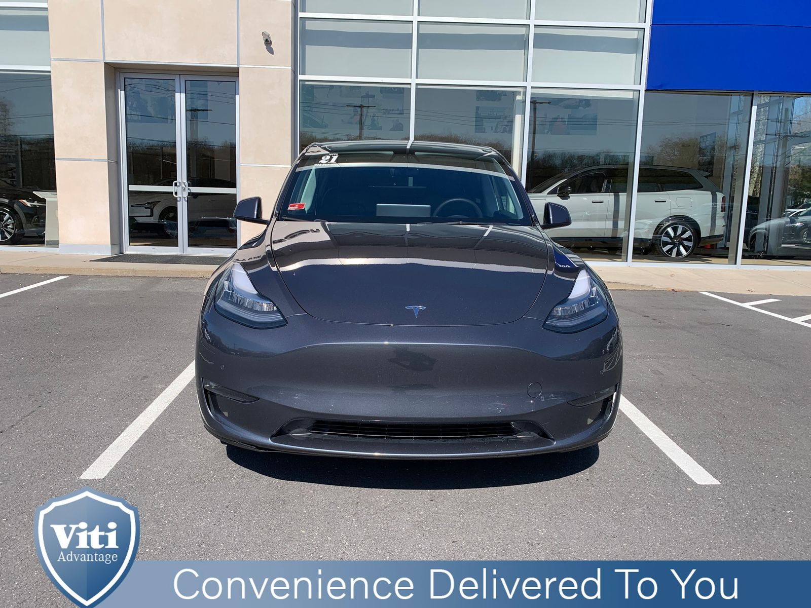 Used 2021 Tesla Model Y Long Range with VIN 5YJYGDEE8MF191846 for sale in Tiverton, RI