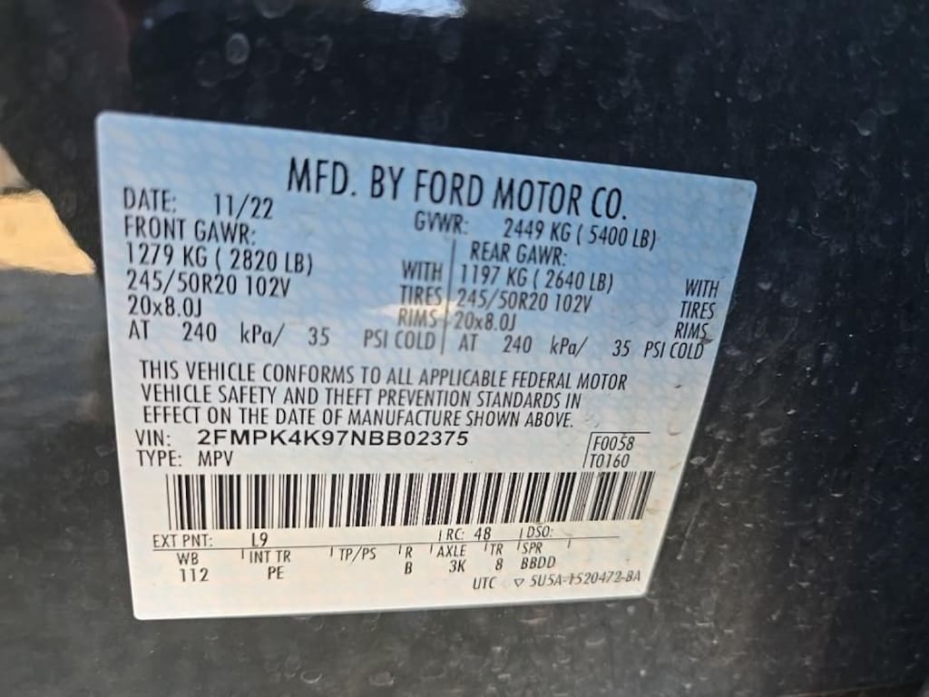 Used 2022 Ford Edge Titanium SUV