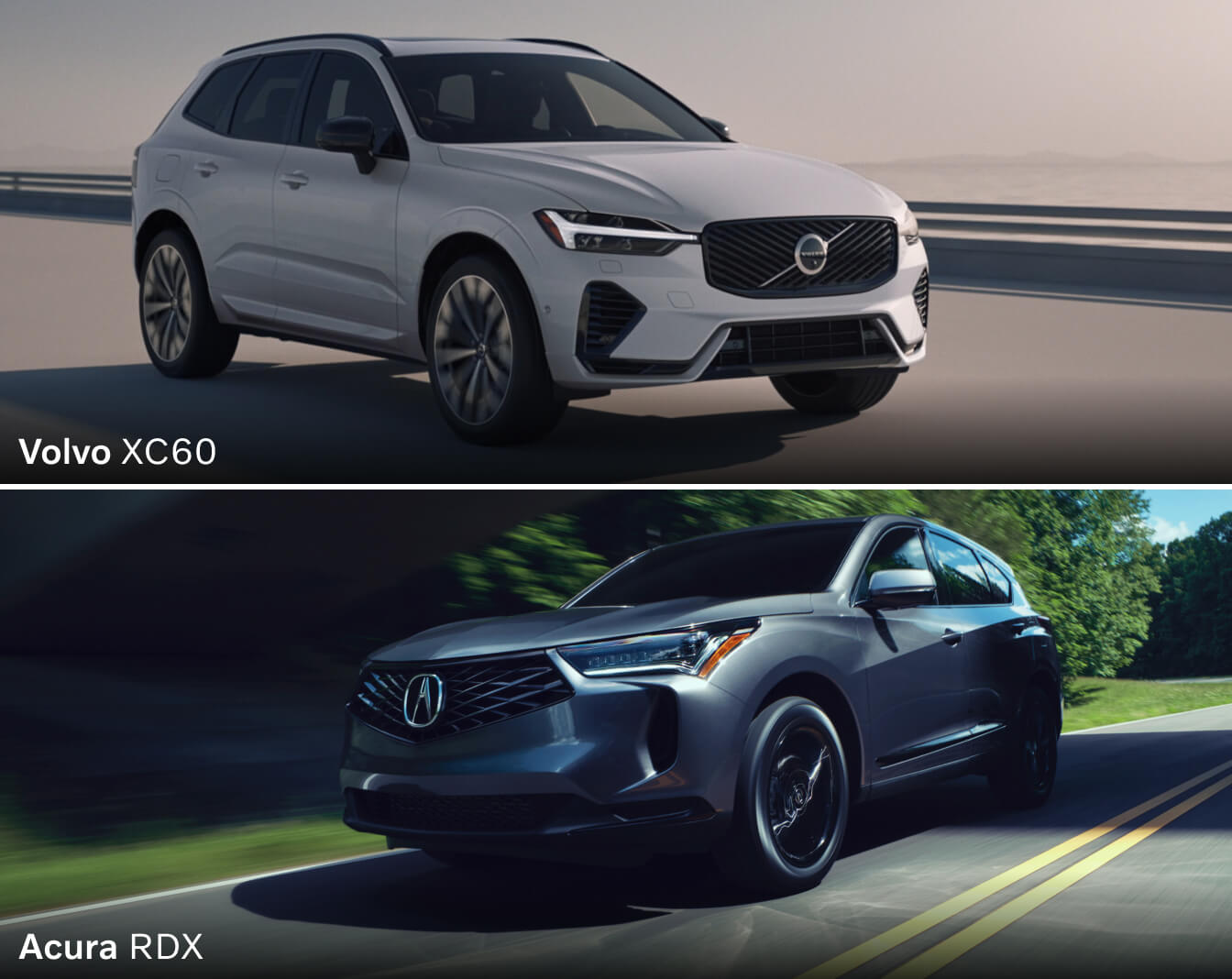 Volvo XC60 vs. Acura RDX driver assistance