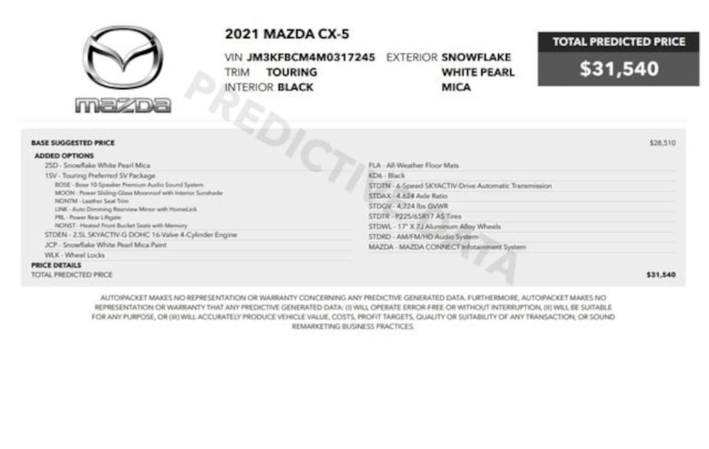 Used 2021 Mazda CX-5 Touring SUV