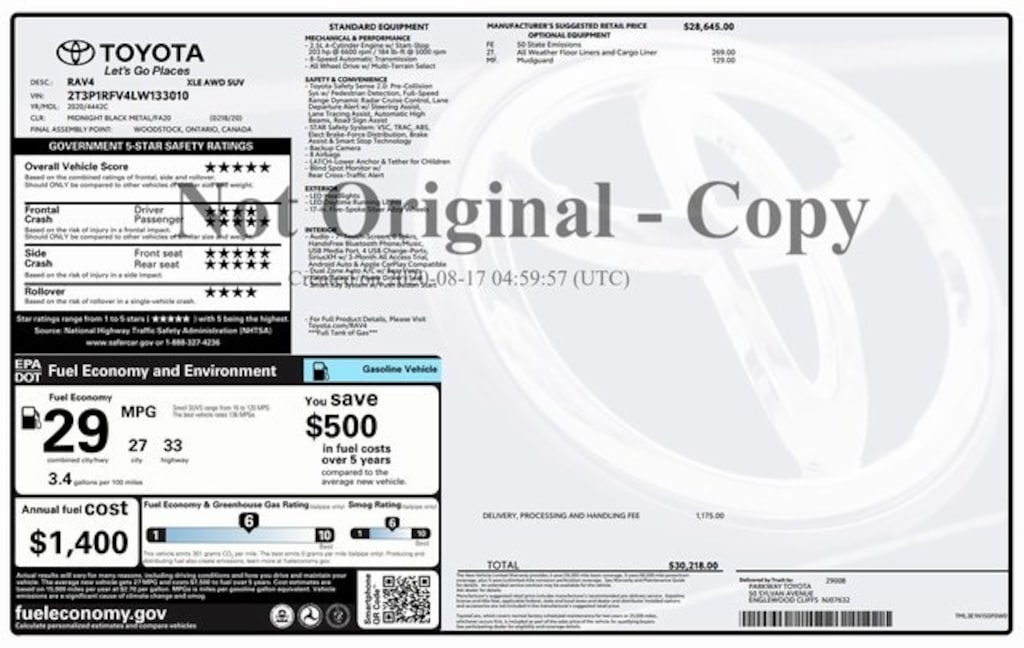 Used 2020 Toyota RAV4 XLE SUV