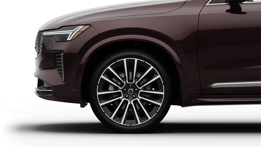 22-inch 7-Double Spoke Glossy Black Diamond Cut Wheels