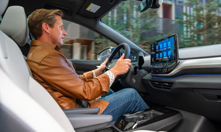 2022 Volkswagen ID.4 interior with driver