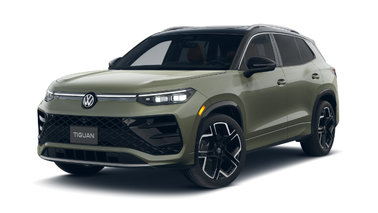 2026 Volkswagen Tiguan SEL R-Line Turbo Exterior - Avocado Green Metallic And Deep Black Pearl