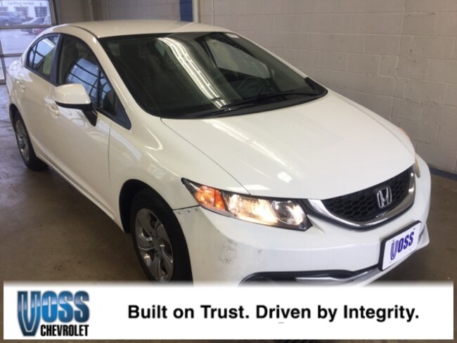 Used 2013 Honda Civic Lx Taffeta White Sedan For Sale In Dayton Ohio