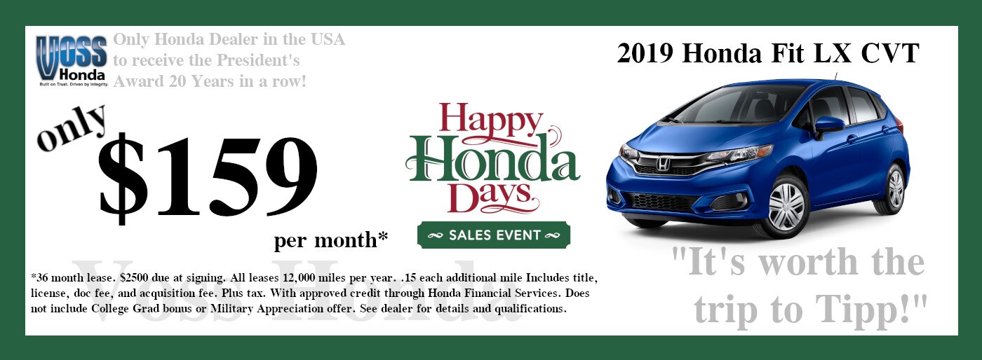 Voss Honda Honda Dealer in Tipp City, OH Near Dayton, Fairborn