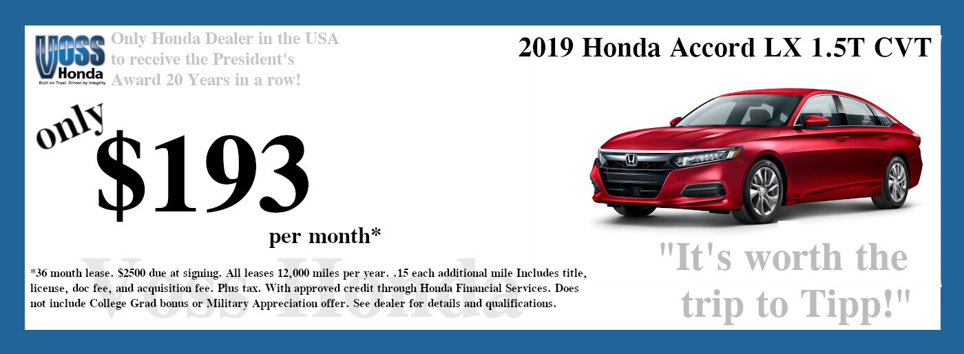 Voss Honda Honda Dealer in Tipp City, OH Near Dayton, Fairborn