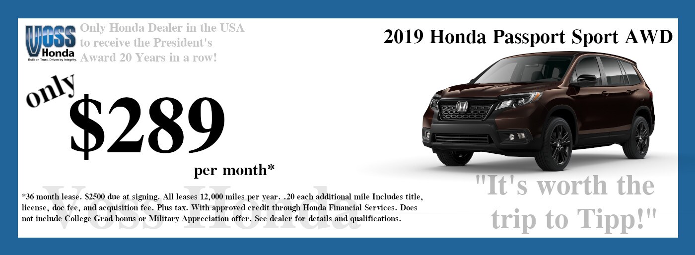 Voss Honda Honda Dealer in Tipp City, OH Near Dayton, Fairborn