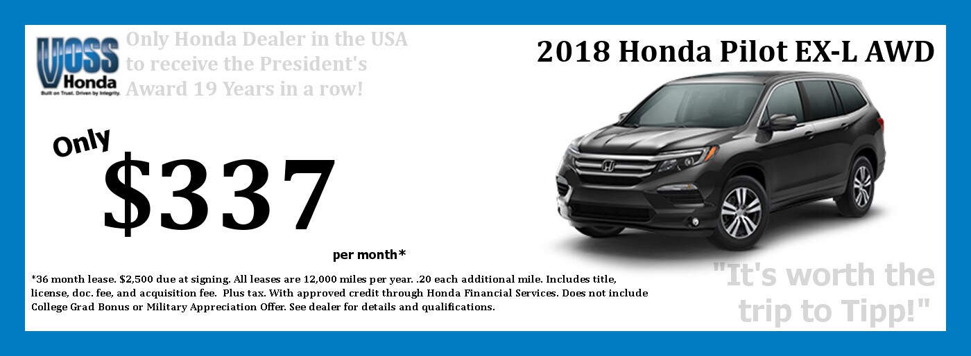 New Honda & Used Car Dealership Near Dayton Fairborn & Beavercreek Voss Honda in Tipp City Ohio