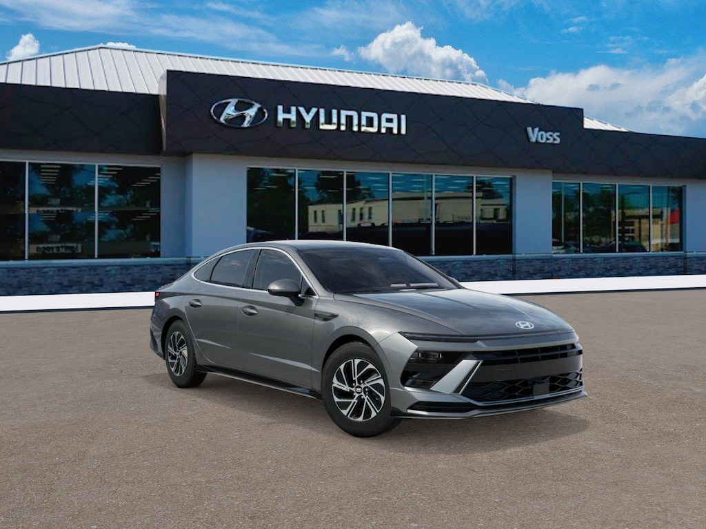 New 2026 Hyundai Sonata Hybrid Blue Sedan