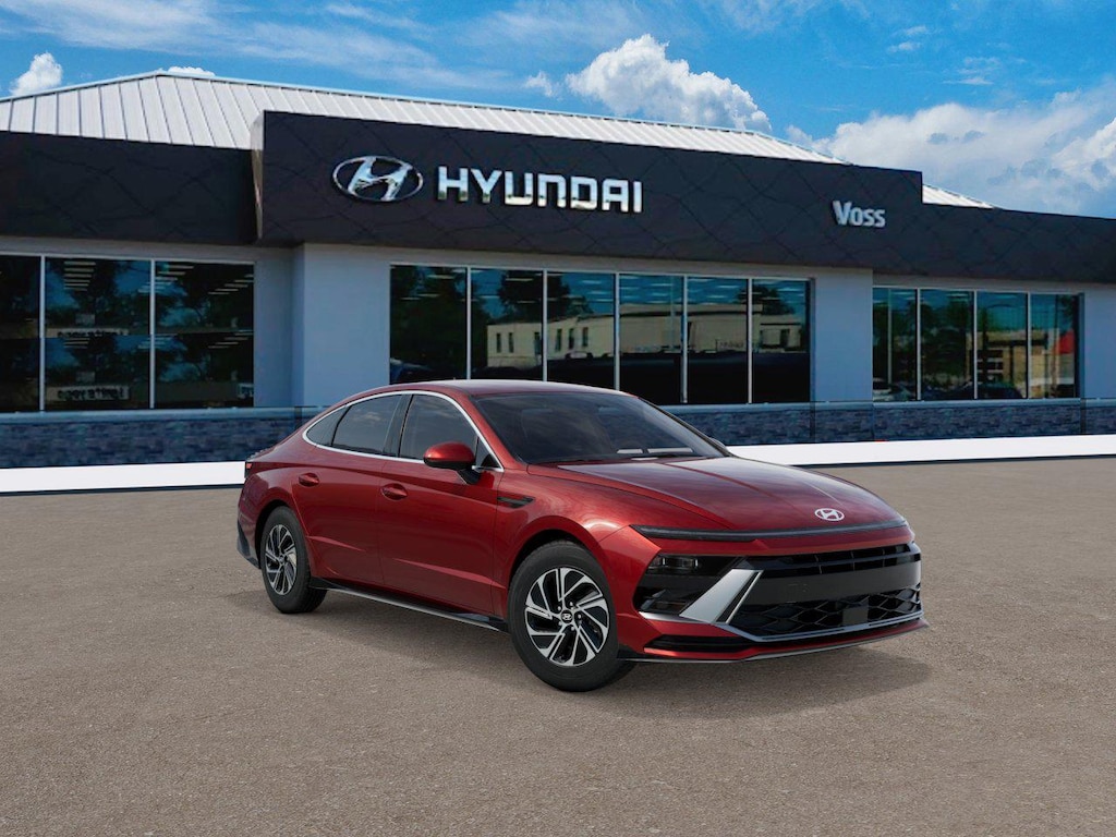 New 2026 Hyundai Sonata Hybrid Blue Sedan