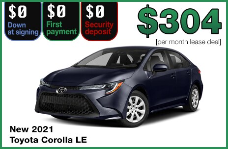 Zero Down Toyota Lease Deals | 802 Toyota of Vermont