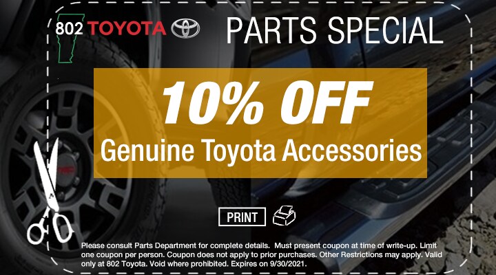 Toyota Accessories coupon