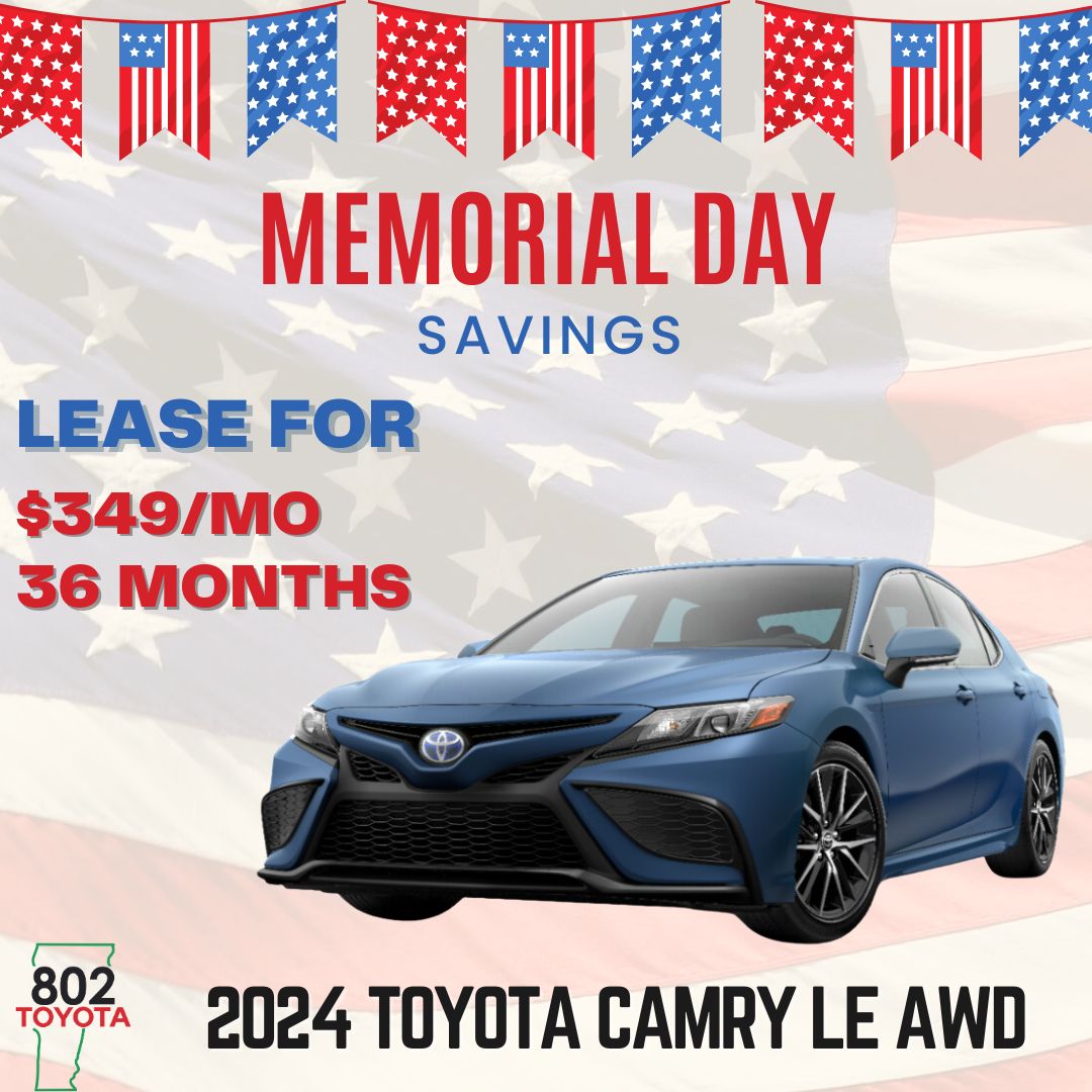 Toyota Deals, Specials Offers and Coupons | 802 Toyota of Vermont