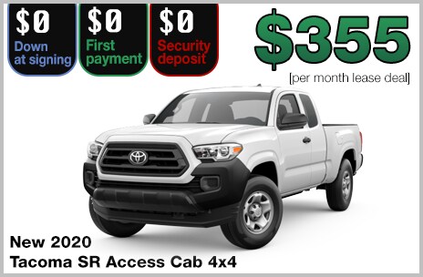 Zero Down Toyota Lease Deals | 802 Toyota of Vermont