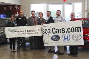 802Cars.com Drive for Charity Vermont Foodbank