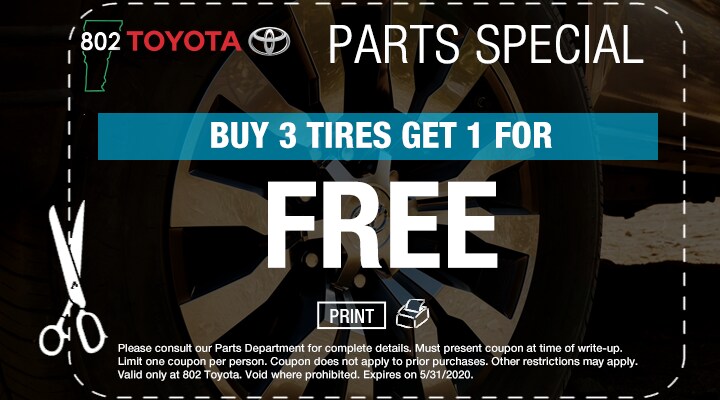 Toyota Service and Parts Coupons | 802 Toyota