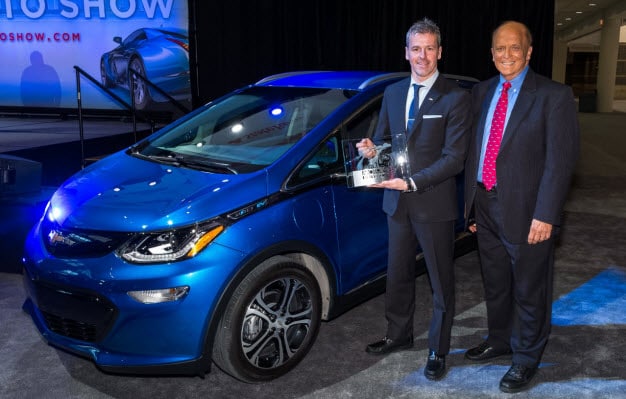 Chevy Bolt Best Car of the Year Award