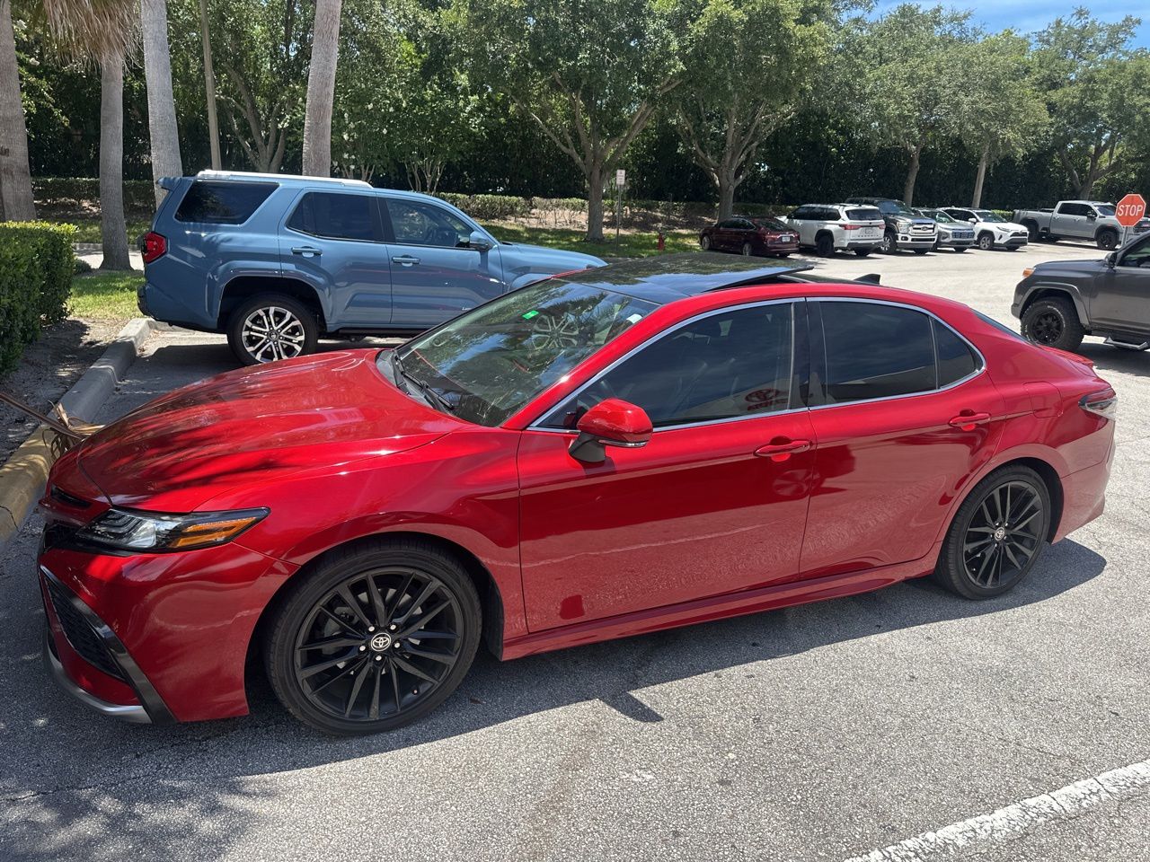 Supersonic Red 2022 Toyota Camry XSE FWD Sedan Front-Wheel Drive 8-Speed Automatic