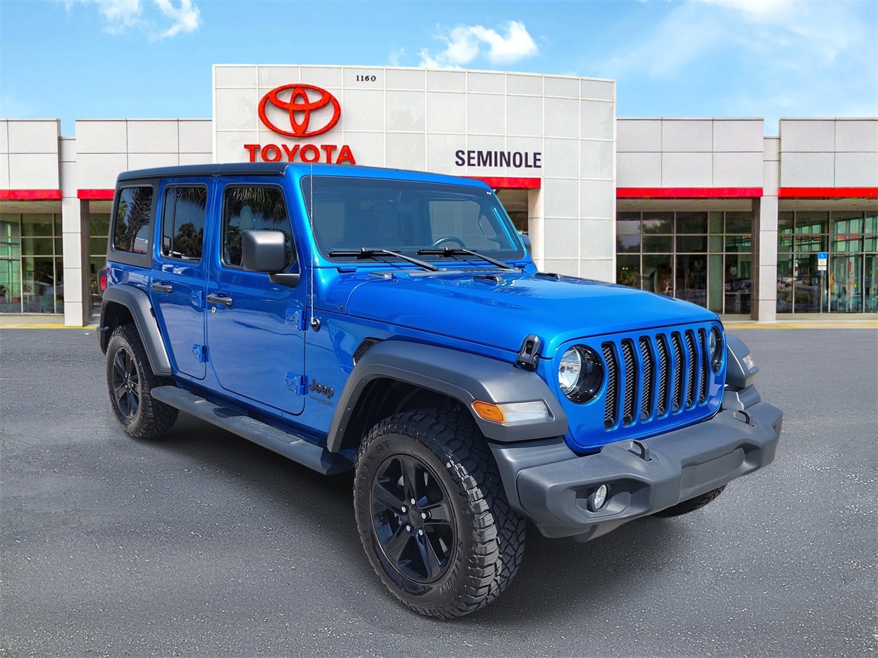 Used 2022 Jeep Wrangler Unlimited Altitude with VIN 1C4HJXDG6NW260570 for sale in Sanford, FL