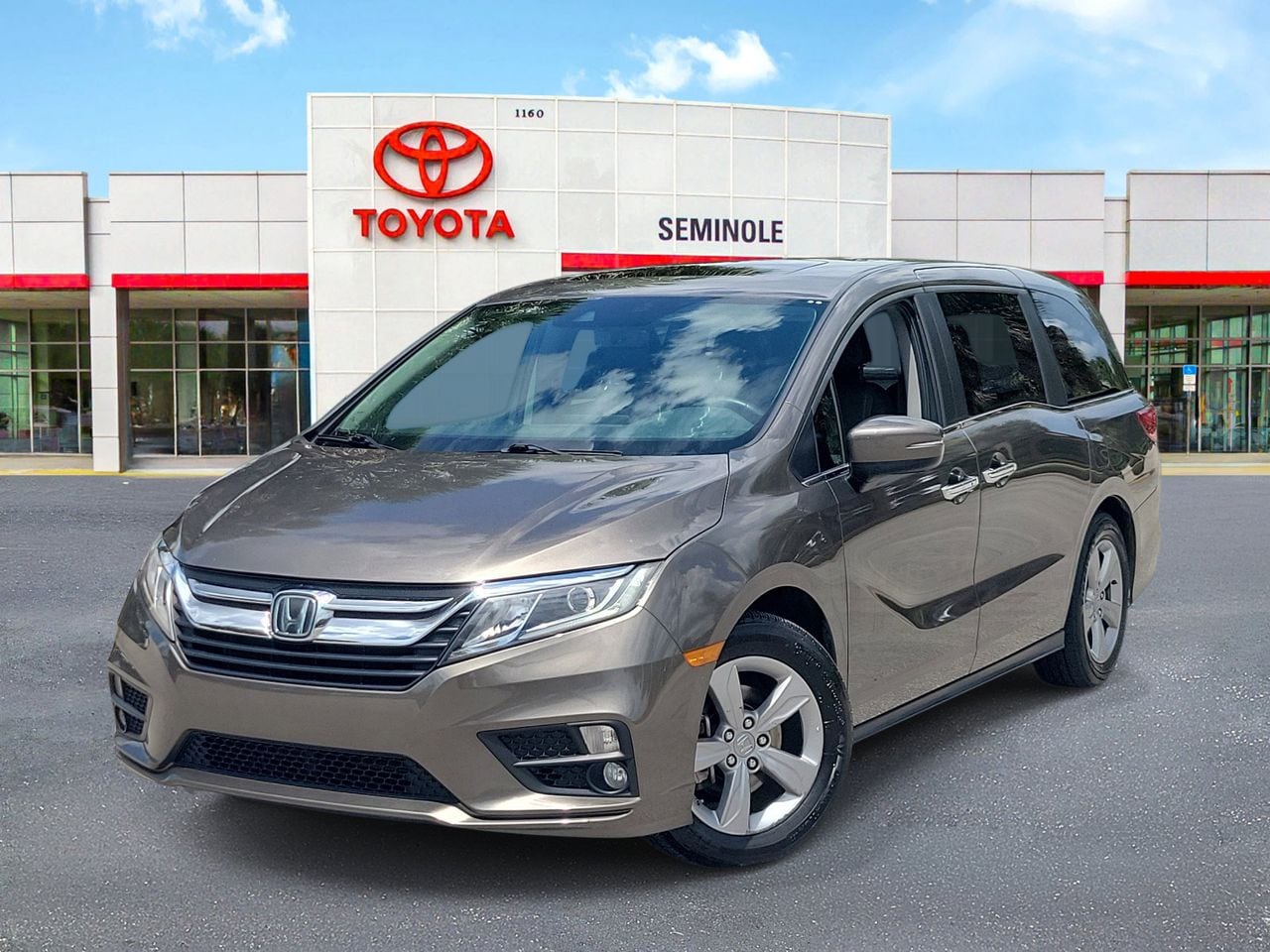 Pacific Pewter Metallic 2019 Honda Odyssey EX-L FWD Minivan Front-Wheel Drive 9-Speed Automatic