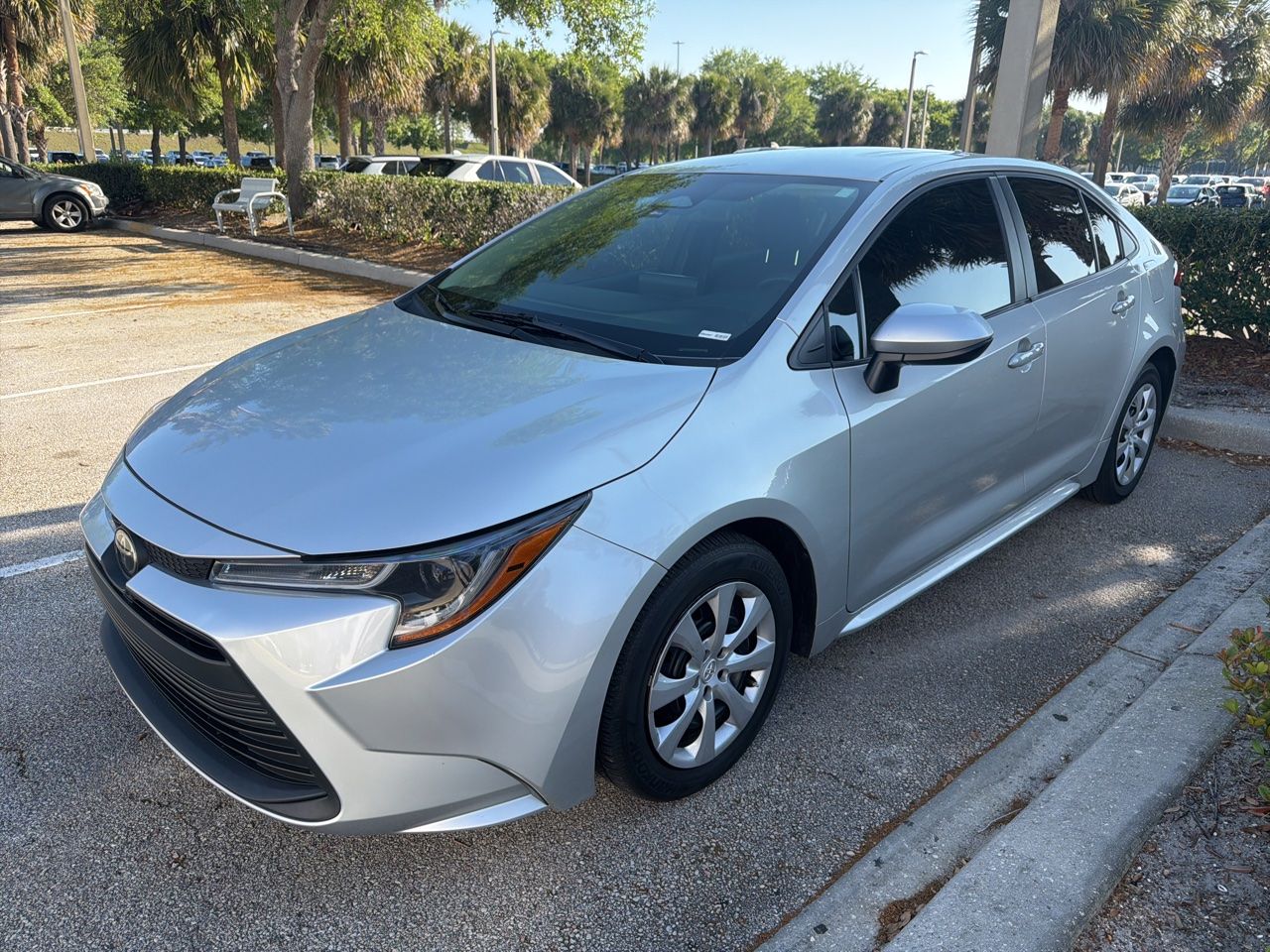 Classic Silver Metallic 2024 Toyota Corolla LE FWD Sedan Front-Wheel Drive Continuously Variable Transmission