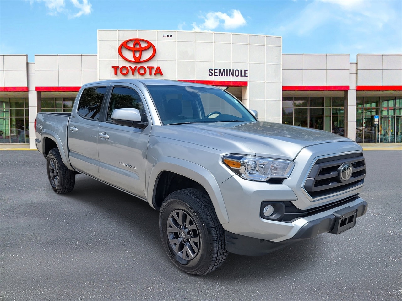 Used 2023 Toyota Tacoma SR5 with VIN 3TMCZ5AN9PM577594 for sale in Sanford, FL