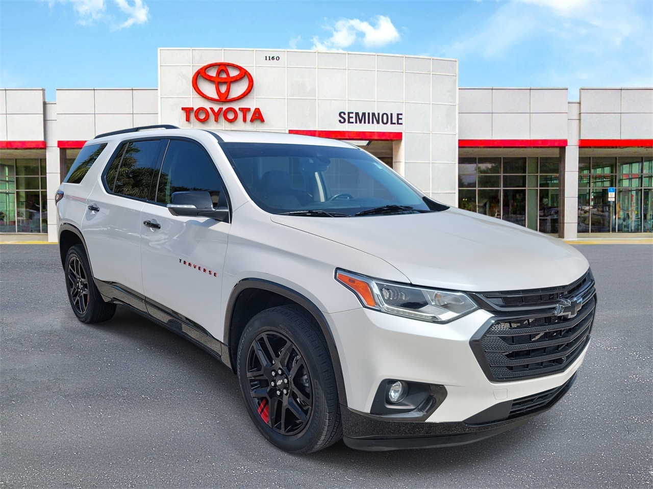 Used 2021 Chevrolet Traverse Premier with VIN 1GNERKKW8MJ221555 for sale in Sanford, FL