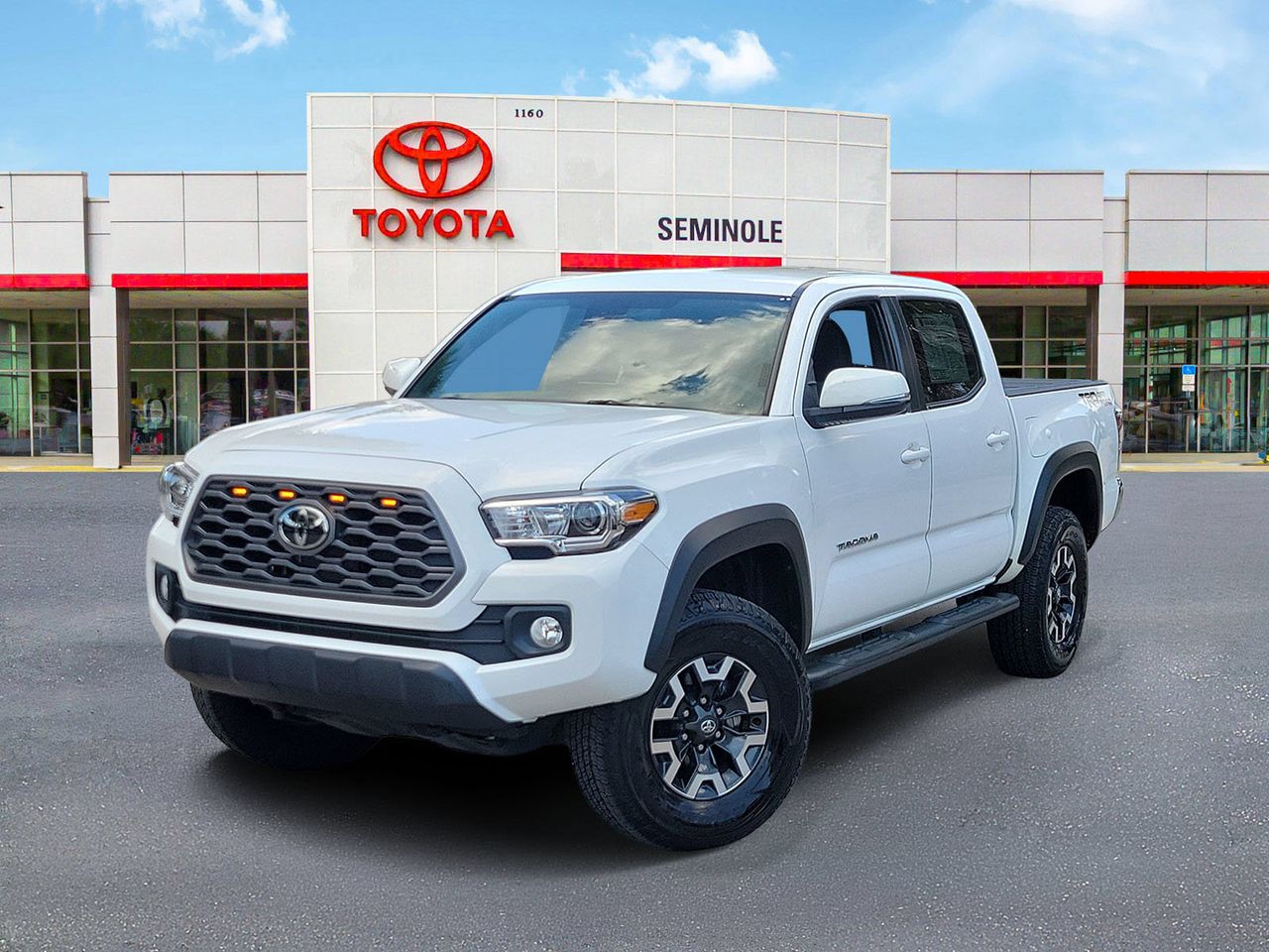 Super White 2021 Toyota Tacoma Pickup Truck 4X2 6-Speed Automatic