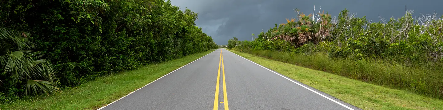 A lonely Florida road