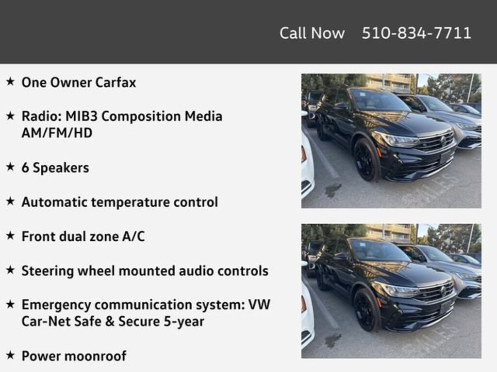Certified 2023 Volkswagen Tiguan 2.0T SE R-Line Black SUV