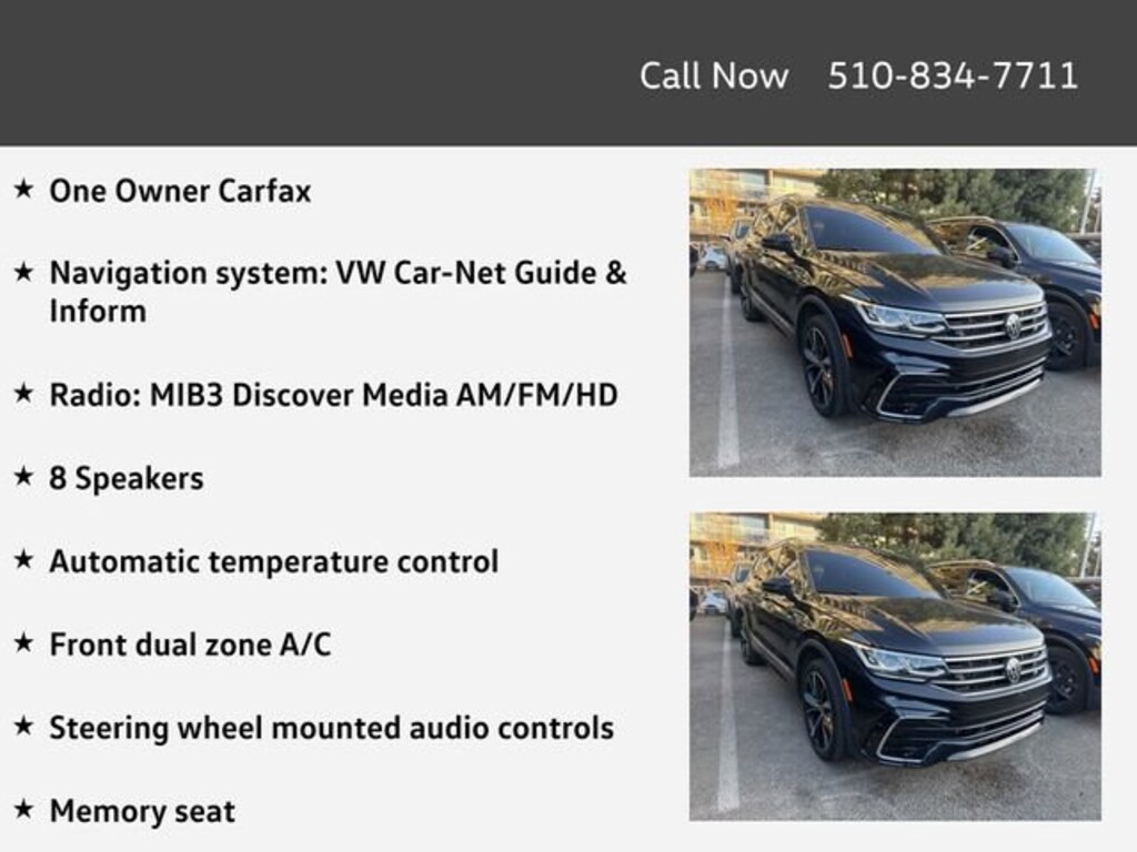 Certified 2024 Volkswagen Tiguan 2.0T SEL R-Line SUV