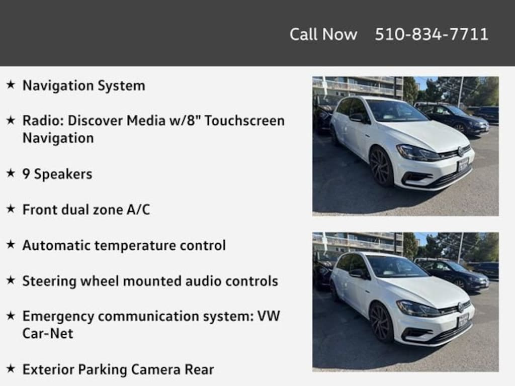 Used 2018 Volkswagen Golf R 2.0T w/DCC & Navigation Hatchback