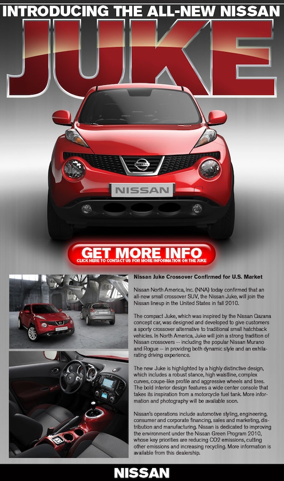 Nissan Juke Phoenix All New Compact Uniquely Designed Nissan Crossover