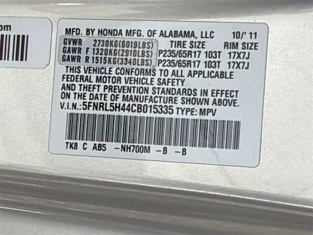 Thumbnail: 2012 Honda Odyssey - 31