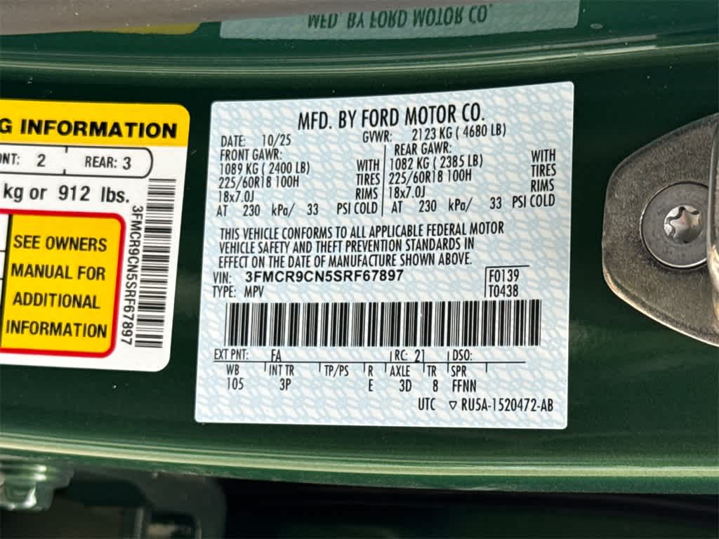 Thumbnail: 2025 Ford Bronco Sport - 31