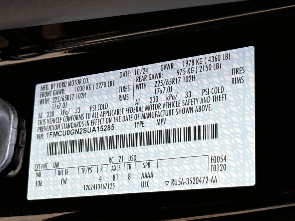 Thumbnail: 2025 Ford Escape - 33