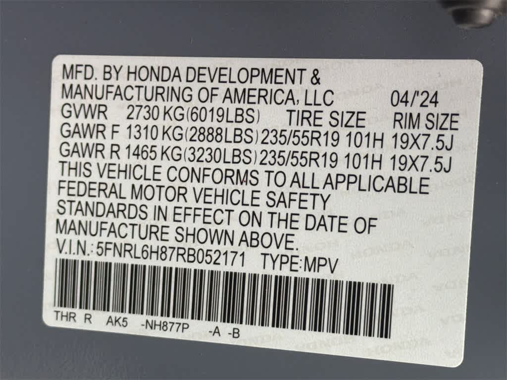 Thumbnail: 2024 Honda Odyssey - 36