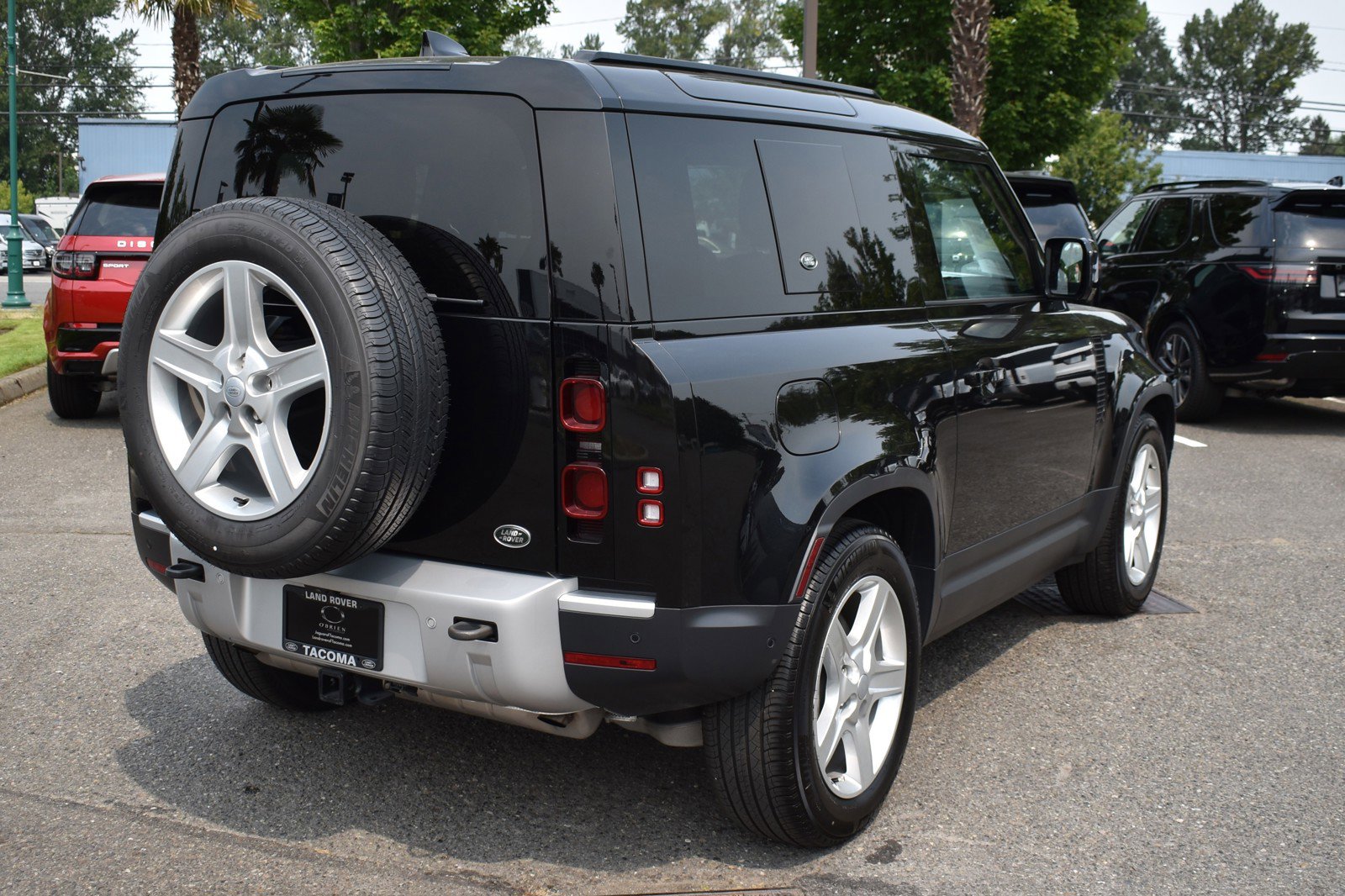 Certified 2023 Land Rover Defender SE with VIN SALEP6EU4P2208342 for sale in Fife, WA