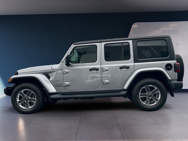 Used 2018 Jeep All-New Wrangler Unlimited Sahara with VIN 1C4HJXEG6JW146030 for sale in Shrewsbury, MA
