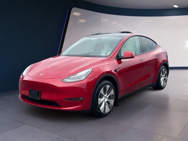 Used 2021 Tesla Model Y Long Range with VIN 5YJYGAEE4MF198579 for sale in Shrewsbury, MA