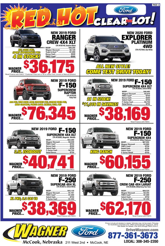 Red Hot Specials Wagner Auto Group Red Hot Specials Wagner Auto Group