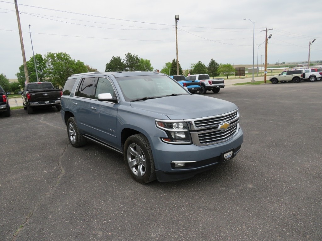 Used 2015 Chevrolet Tahoe LTZ with VIN 1GNSKCKC1FR736341 for sale in Chadron, NE