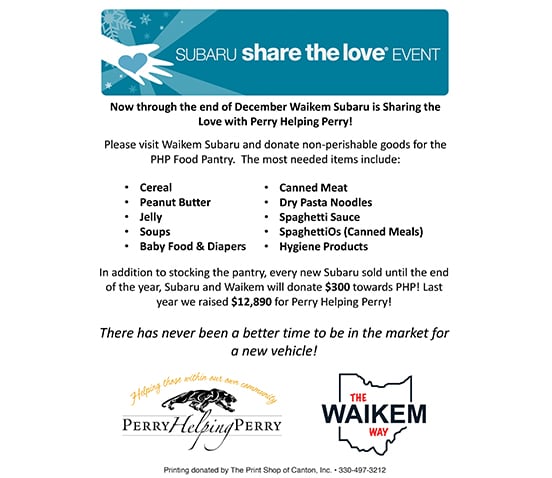 Waikem Subaru Share The Love 2019 Waikem Subaru