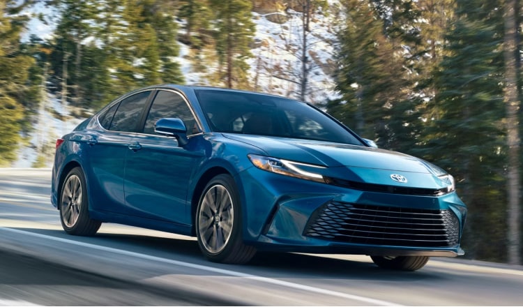 Blue Toyota Sedan