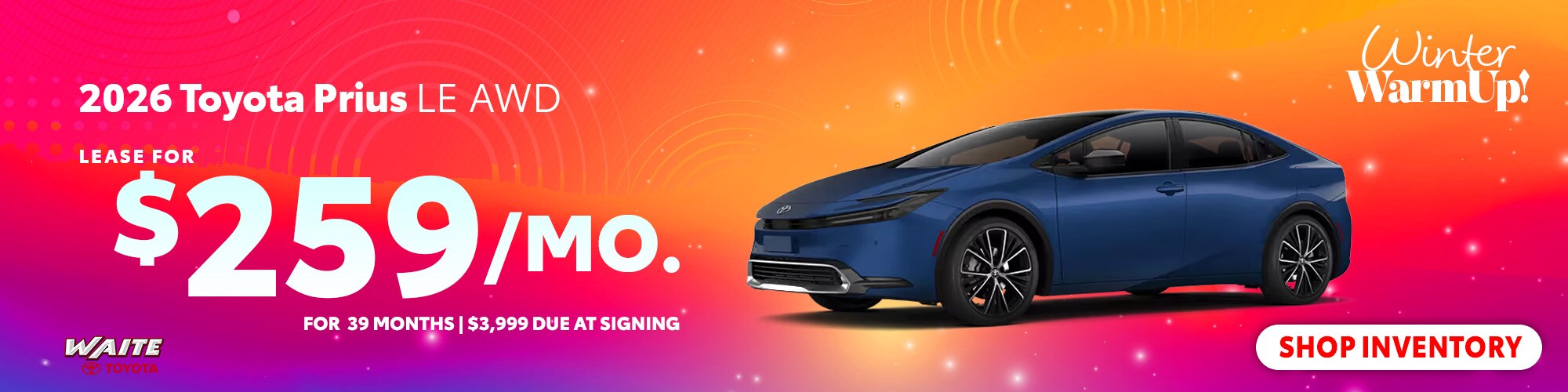 New 2026 Toyota Prius LE AWD