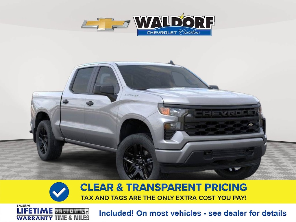 New 2026 Chevrolet Silverado 1500 Custom 4WD Crew Cab 147 Custom
