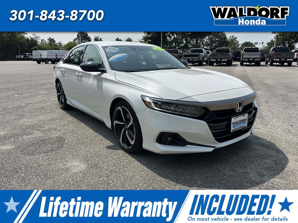 Certified 2021 Honda Accord Sedan Sport SE Sport SE 1.5T CVT
